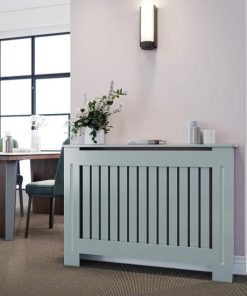 Antrasit Gri Dikey Çıtalı Kalorifer Petek Kaplama - 112 cm