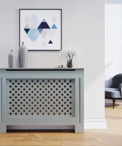 Antrasit Klasik Motifli Petek Kaplama Dresuar - 112 cm