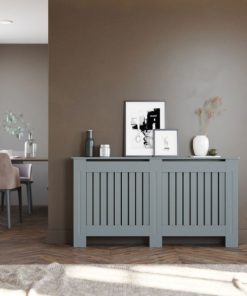 Antrasit Gri Dikey Çıtalı Petek Kaplama - 152 cm