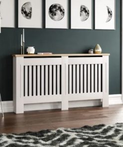 Dikey Izgaralı Büyük Beyaz Petek Kaplama - 152 cm