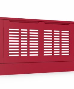 Kırmızı Yatay Izgaralı Petek Kaplama - 120 cm