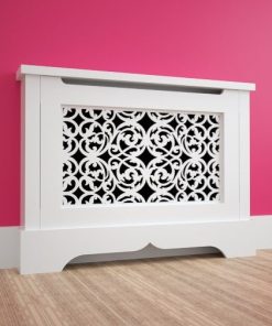 Modern ve Klasik Motifli Beyaz Petek Dolabı - 100 cm