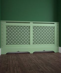 Zambak Motifli Yeşil Petek Dolabı - 180 cm